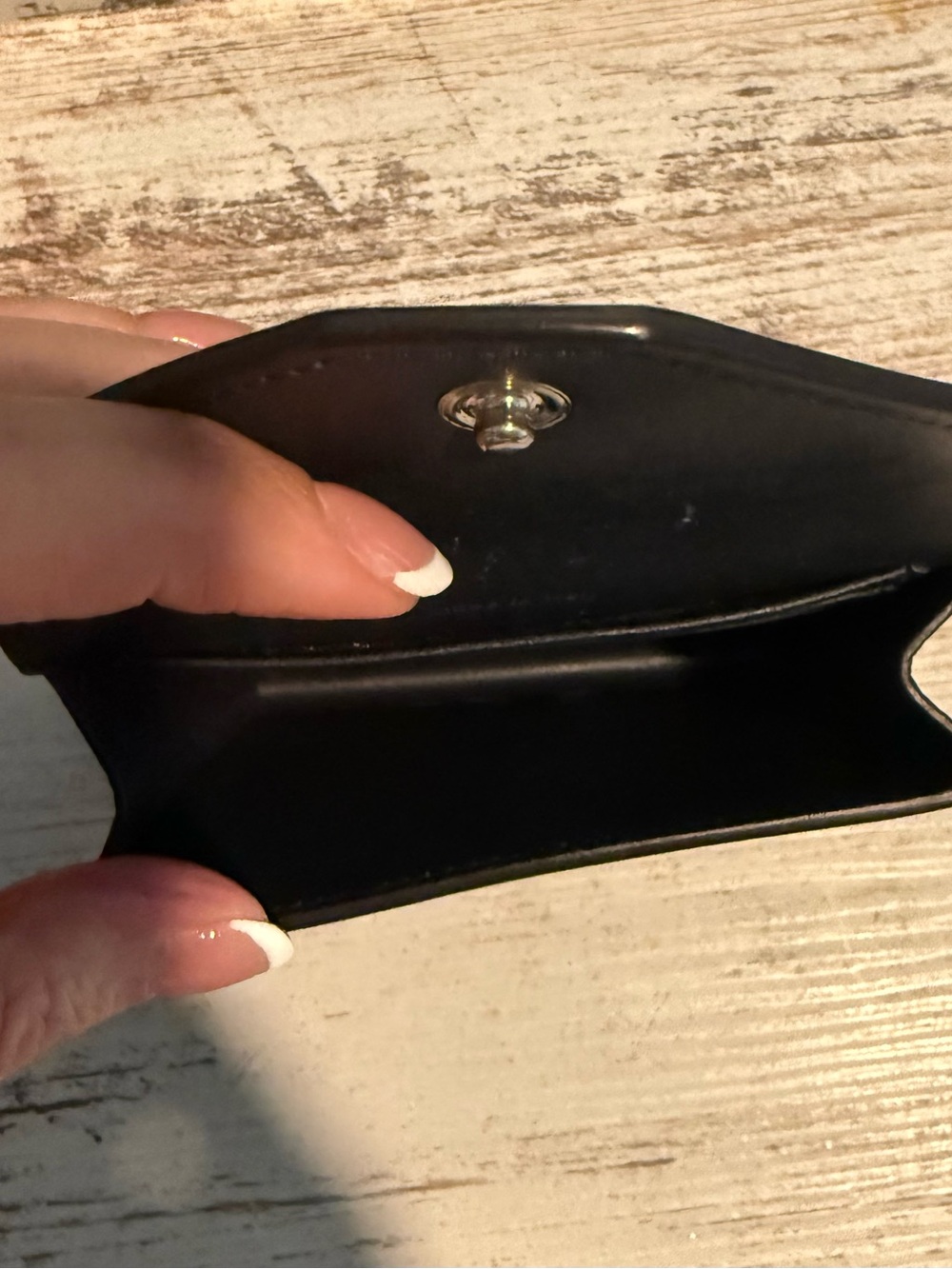 Celine Pocket Tri-Color Compact Wallet / Card Holder - Picture 5 of 5